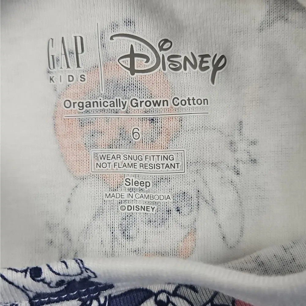Gap Kids Disney Lilo And Stitch Halloween Pajamas Mix Matched Set 6/8
